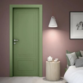 Porta battente Nobel verde L 60 x H 210 cm reversibile