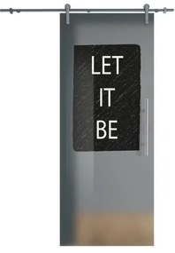 Anta per porta scorrevole Let it be in vetro trasparente L 88 x H 215 cm sinistra