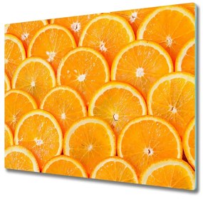Tagliere in vetro Fette di arancione 60x52 cm