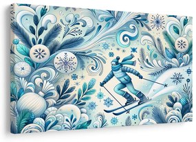 Quadro su tela – Scialpinista invernale