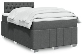 Giroletto A Molle Con Materasso Grigio Scuro 120x190cm Tessuto /