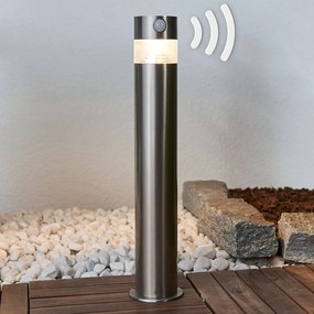 Lindby Kalypso - lampioncino LED solare in acciaio inox
