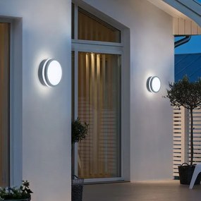 Brilagi - Lampada LED da esterno con sensore BENE LED/18W/230V diametro 22 cm IP54