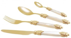 Set di Posate Oro Pvd Arianna Oro 24pz - Rivadossi Sandro