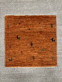Loribaft Tappeto persiano 40x40 Giallo (Iran) Annodato A Mano