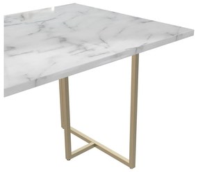 Tavolo da pranzo con effetto marmo 90x160 cm Astor – CosmoLiving by Cosmopolitan
