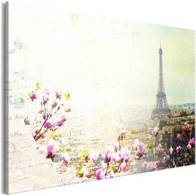 Quadro Postcards from Paris (1 Part) Wide