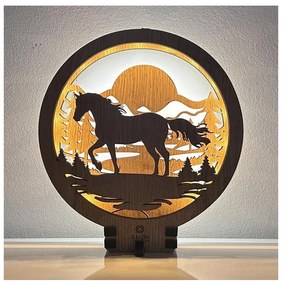 Li-Go 23598/DUB2 - Lampada decorativa da tavolo dimmerabile a LED LED/12W/230V 20x22 cm rovere