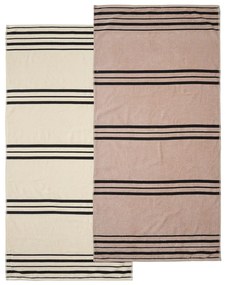 Telo mare beige 75x150 cm Banded Stripe - Catherine Lansfield