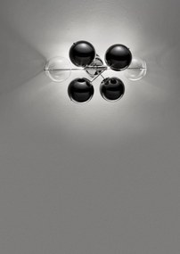 Applique 2 luci con sfere - 255.102.- Atom - Metal Lux Bianco