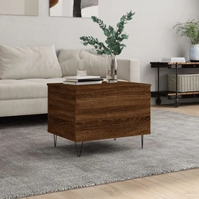Tavolino Salotto Rovere Marrone 60x44,5x45 Cm Legno Multistrato /