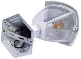 Lampada da esterno FOX 1xE27/40W/230V IP44 bianca