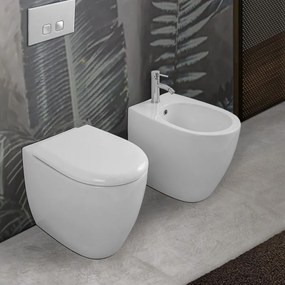 Sedile wc per vaso anziani serie Comoda bianco