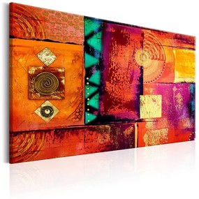 Quadro  Abstract Chaos  Colore colorful, Dimensioni e Misure 90x60