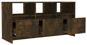 Mobile porta tv rovere fumo 102x37,5x52,5 cm in truciolato