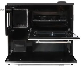 Cucina A Legna Stufa 9 Kw Nera Beatrice Glass L87xP51xH79 Ecodesign 4 Stelle