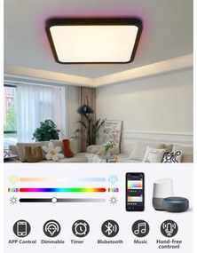 Immax NEO 07167-B40-LED RGBCCT Lampada dimmerabile 50W/230V Wi-Fi Tuya black+TC