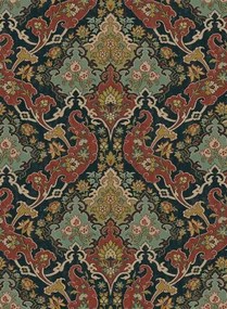 Damask Tapete Pushkin von Cole & Son - Red & Teal