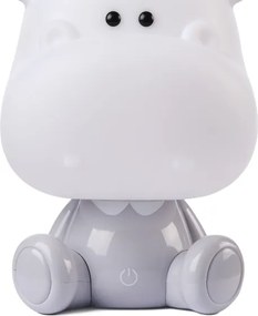ONLI - Lampada notturna dimmerabile per bambini PUPPIES LED/3W/230V 25 cm ippopotamo/grigio