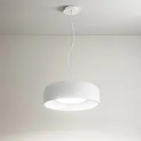 Lampadario In Metallo Moderno Pandora Bianco 1 Luce E27