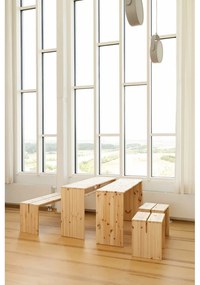 Sgabello di colore naturale in pino massiccio Join-In – Karup Design