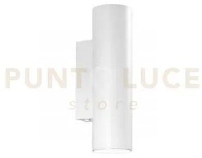 Applique a parete duduk tonda bianca 2 luci attacco gu10 mini 7x5x1...