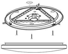 Eglo 97872 - Plafoniera LED FRANIA LED/14,6W/230V