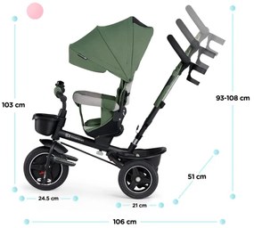 KINDERKRAFT SELECT - Triciclo per bambini SPINSTEP Premium verde