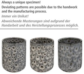 Tazza in ceramica grigia per spazzolini da denti Oviedo - Wenko