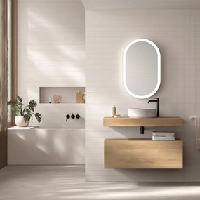 Base per mobile bagno Element VISOBATH 1 cassetto P 46 x L 100 x H 35 cm natural placcato truciolare