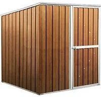 Box lamiera deposito attrezzi in Acciaio Zincato 175x185cm x h1.92m - 70KG - 2,92mq - LEGNO