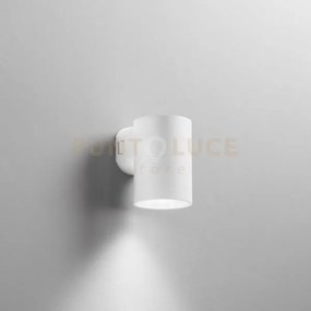 Applique led polo in policarbonato bianco 8w 800lm cct ip65 11,5x7,...