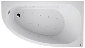 Vasca idromassaggio angolare Tripoli Elegance bianco 160 x 160 cm 16 bocchette SANYCCES