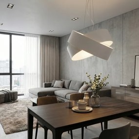 Lampadario a sospensione con filo VIENO 3xE27/15W/230V bianco