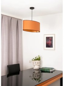Duolla - Lampadario a sospensione con filo OVAL VEGAN 1xE27/15W/230V marrone