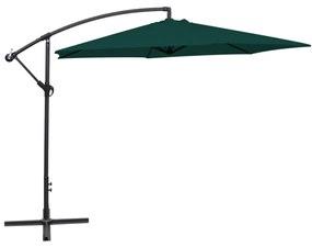 Vidaxl Ombrellone A Sbalzo Da Giardino 3 M Verde /