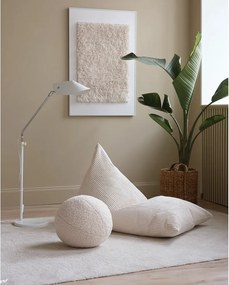 Pouf a sacco per bambini color crema con rivestimento in velluto a coste Big Lounger – Wigiwama