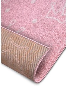Tappeto rosa per bambini 160x235 cm Crowns - Hanse Home