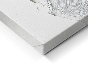 Quadro con elementi dipinti a mano 70x100 cm Petal Glow – Styler