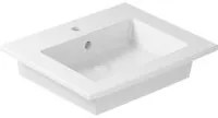 Lavabo ad incasso/sospeso serie Plus Design di Ceramica Galassia - Bianco lucido 61x51cm