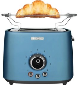 Sencor - Tostapane a due fessure con griglia riscaldante 1000 W/230 V blu
