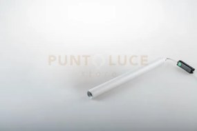 Incasso led tubex bianco 2,5w 190lm 4000k 31,5x2,5cm in gesso verni...