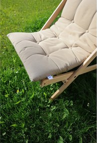 Sedia pieghevole Raw/Brown Boogie - Karup Design