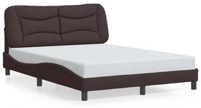 Giroletto Senza Materasso Marrone Scuro 120x200 Cm Tessuto /