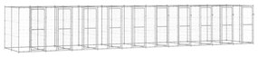 Gabbia Per Cani Da Esterno İn Acciaio Zincato 24,2 M² /