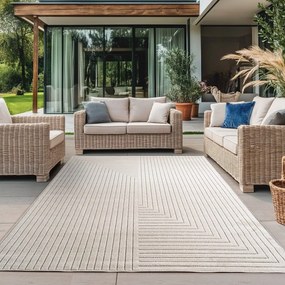 Tappeto da interno ed esterno color crema 280x370 cm Nova 1202 – Ayyildiz Carpets