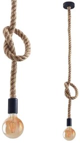 Lampadario LED a sospensione con filo ROPE 1xE27/8W/230V