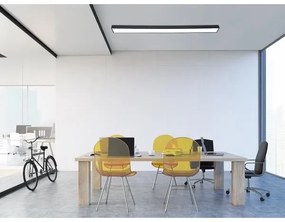 Plafoniera LED LED/32W/230V 4000K 120x7 cm nero