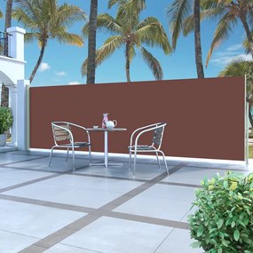 Tenda Da Sole Laterale Retrattile 160 X 500 Cm Marrone /