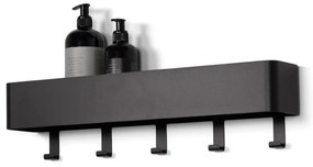 Scaffale da bagno in acciaio nero montato a parete Multi - Spinder Design